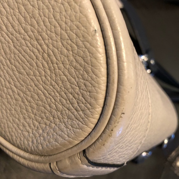 COACH Lane Bucket Bag In Colorblock Griege Navy Chainlink Turnlock - Picture 9 of 16